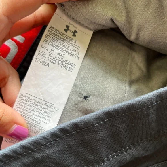 Under Armour Men's Performance Chino Straight Pants 1261616 Size 38w x 30L Blue - Picture 7 of 9